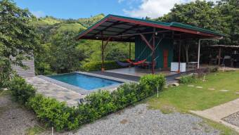 VENTA DE FINCA DE 1 HECTAREA CON CASA, RANCHO Y PISCINA EN LA GUARIA, SAN ISIDRO DE PEREZ ZELEDON