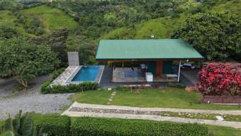 VENTA DE FINCA DE 1 HECTAREA CON CASA, RANCHO Y PISCINA EN LA GUARIA, SAN ISIDRO DE PEREZ ZELEDON