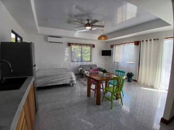 Alquiler de Hermoso Apartamento Tipo Estudio AMUEBLADO en Santa Cruz-Tamarindo. RAH 27-530