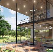 Proyecto residencial de villas con diseño moderno y tropical