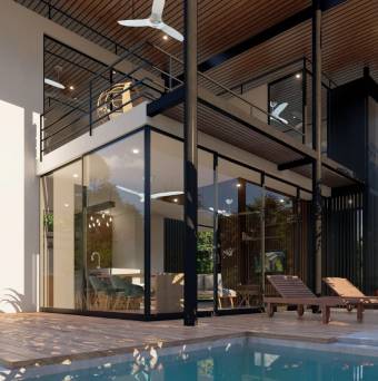 Residential project of villas with modern and tropical design