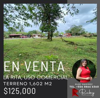 ¡Oportunidad Comercial a la Venta 1602 en La Rita, Pococí!