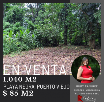  VENTA Lotes en Playa Negra en Puerto Viejo. FINANCIAMIENTO DISPONIBLE