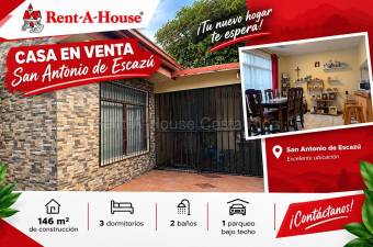 Venta de casa acogedora con potencial de ampliación en San Antonio de Escazú #27-253 GS