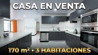 Venta de Casa de un Nivel Renovada en Sabanilla de Montes de Oca. RAH 27-743