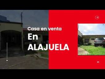 Venta de Casa en Alajuela Centro. 21-168a