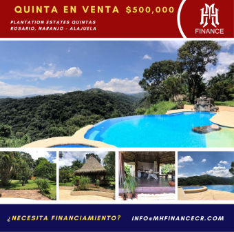 Preciosa Quinta en venta Plantation Estates Quintas. El Rosario - Naranjo, Alajuela