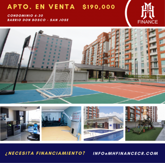 Precioso apartamento en venta Condominio 6-30 Barrio Don Bosco