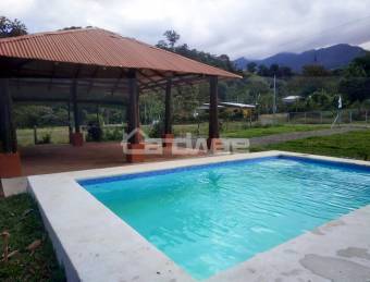 Terreno 500 m2 con rancho abierto para fiestas, piscina y baño