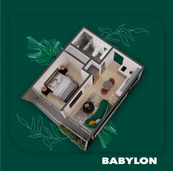 VENTA DE NUEVO APARTAMENTO DE 1 HABITACIÓN BABYLON NUNCIATURA