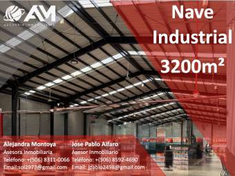 Nave Industrial en Tibas, 3200m