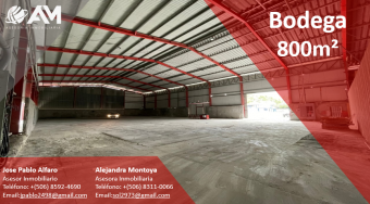 Bodega en Santa Ana 800m