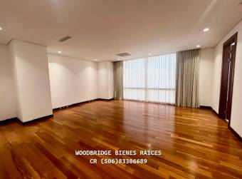 Escazu condo lujo en alquiler Condominio Monteplata $5.000 /380 mts., super vista!