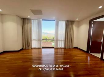 Escazu condo lujo en alquiler Condominio Monteplata $5.000 /380 mts., super vista!