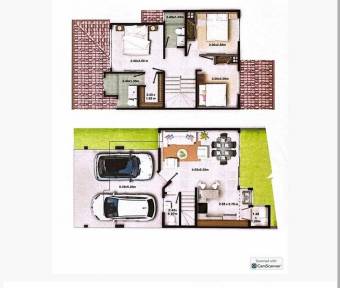 Se vende moderna casa con patio en Desamparados Alajuela 26-864