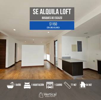 ALQUILER LOFT SAN ANTONIO DE ESCAZÚ