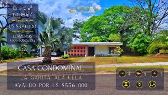 CASA EN CONDOMINIO POR DEBAJO DE AVALÚO La Garita de Alajuela, Alajuela #20113gs